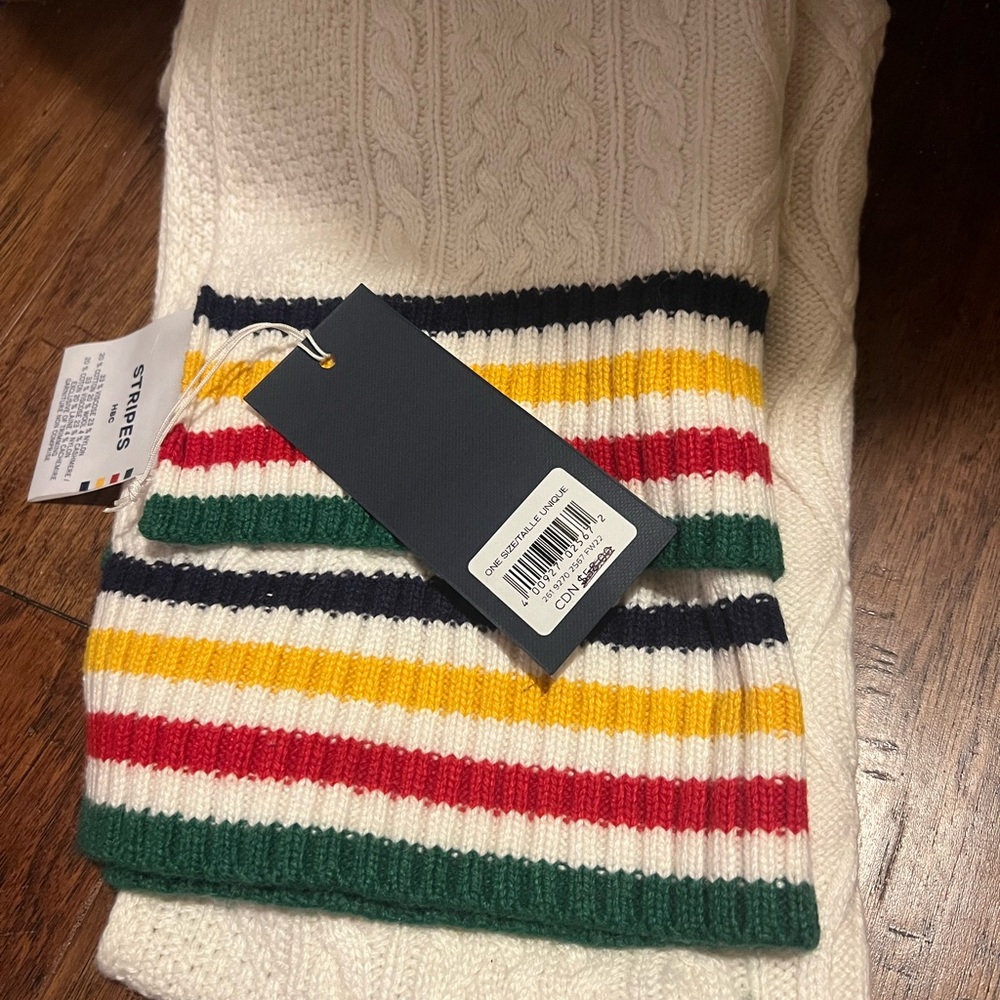 Colorful Striped Knit scarf